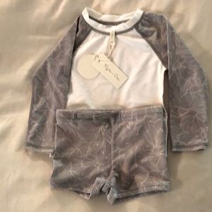 Rylee and Cru Rashguard Set - Fern 18-24m NWT